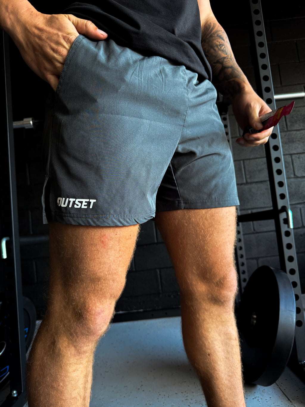 Hybrid Performance Shorts- Grey